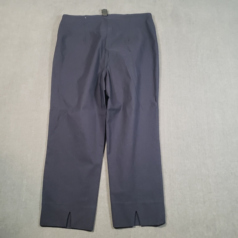 Charter Club Pull‎ On Pants Womens 8 Navy Blue Cropped Vented Hem - Picture 2 of 11